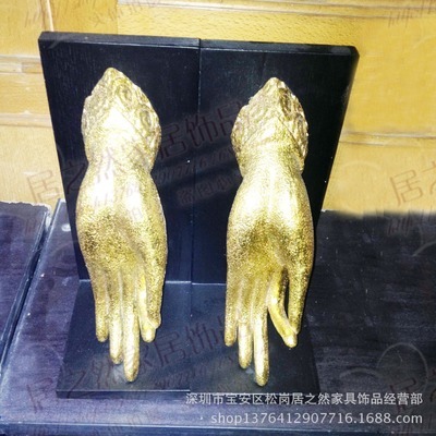 【中式人物家居软装饰品 佛手书靠书挡书立 树脂彩绘工艺品厂家批发】价格,厂家,图片,塑料、树脂工艺品,深圳市宝安区松岗居之然家具饰品经营部-