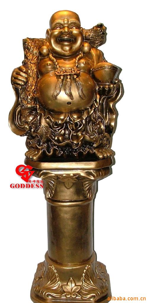 【供应女神艺术工艺品,大财佛8003G】价格,厂家,图片,塑料、树脂工艺品,广州女神钟表工艺-